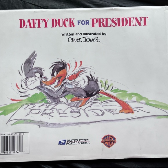 Daffy Duck for President/ oversize children’s oversized, hard covered book - Picture 4 of 6